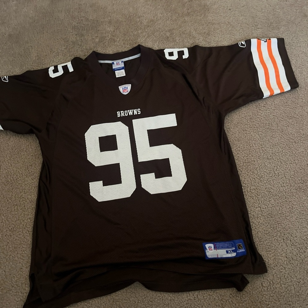 CLEVELAND BROWNS Jersey XL VTG REEBOK WIMBLEY Mesh NFL AFC AL Logo Pristine Rare - Picture 3 of 11